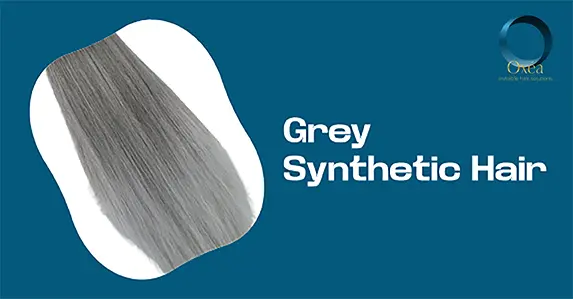 Grey Synthetic Hair